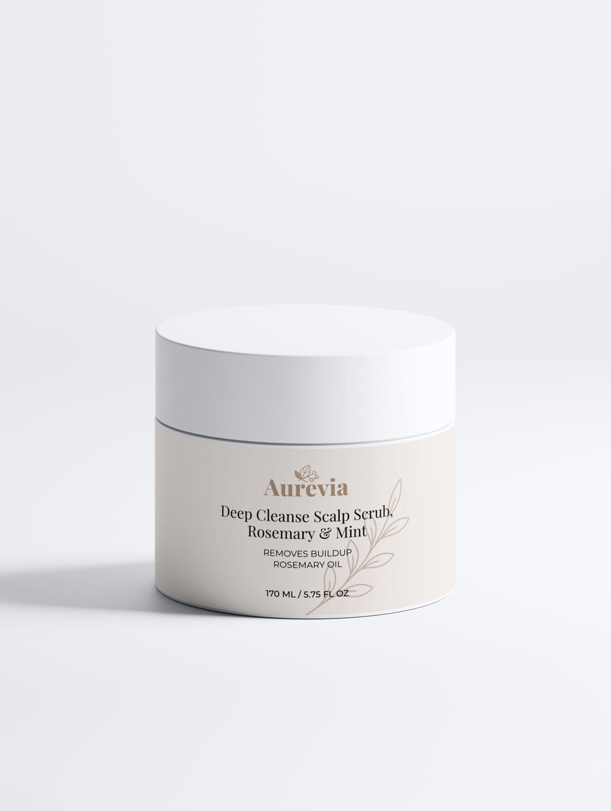 Deep Cleanse Scalp Scrub with Rosemary & Mint, removes buildup, 170ml jar
