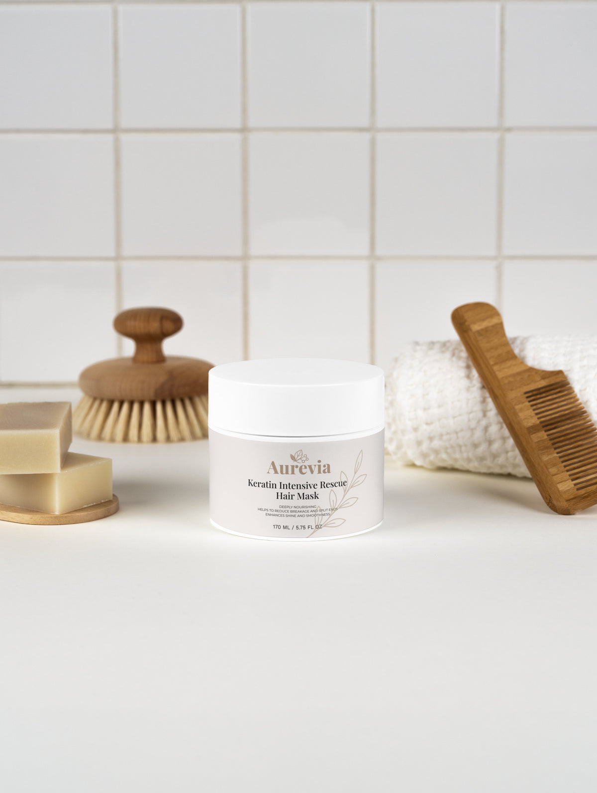 Keratin Intensive Rescue Hair Mask for deep nourishment and shine enhancement