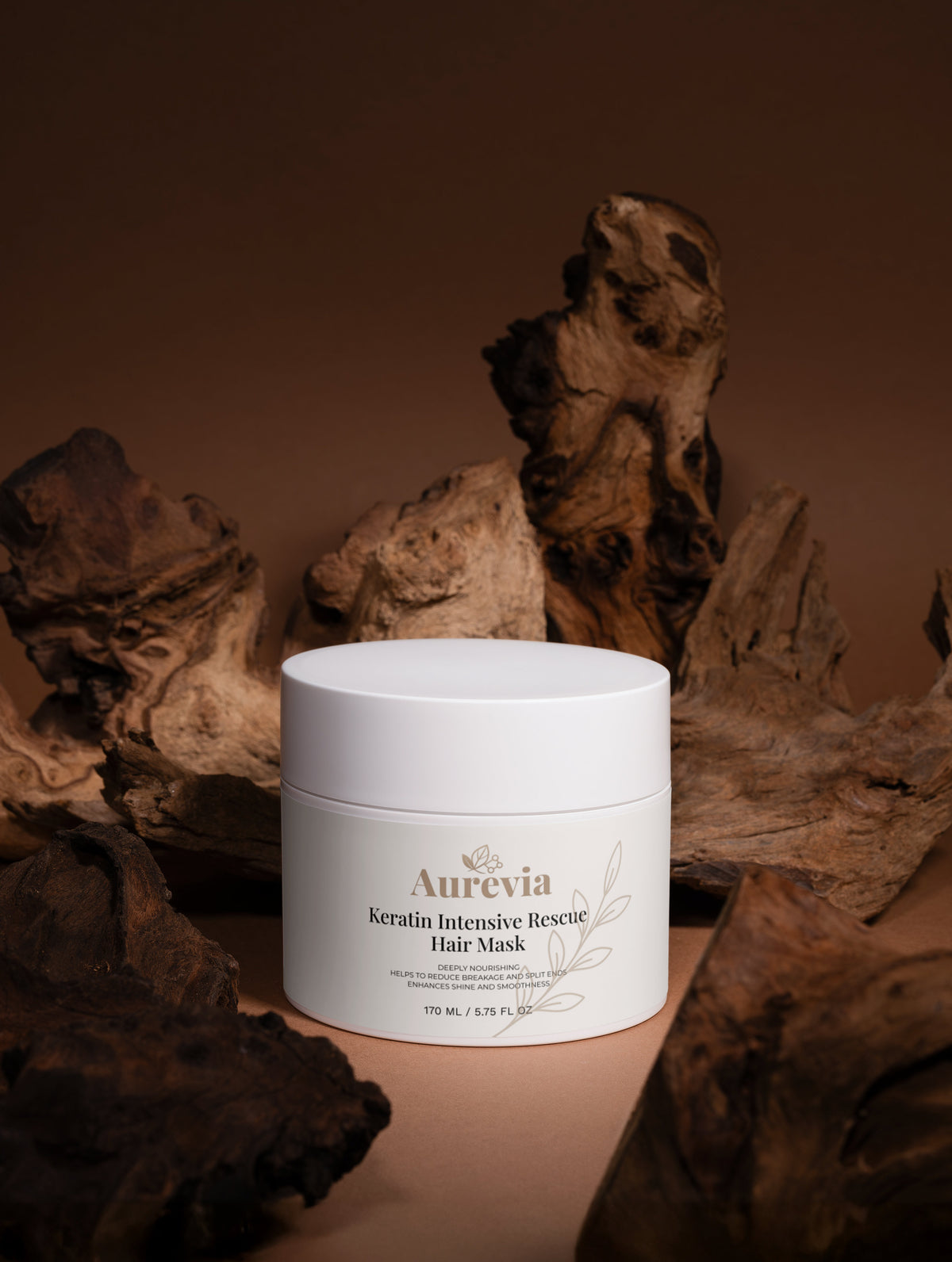 Aurevia Keratin Intensive Rescue Hair Mask for nourishing, smooth, shiny hair with reduced breakage